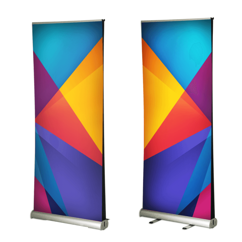 double sided pull up banners