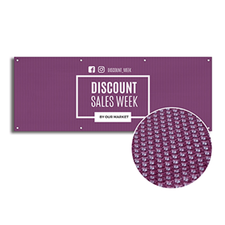 mesh banners 8oz polyester
