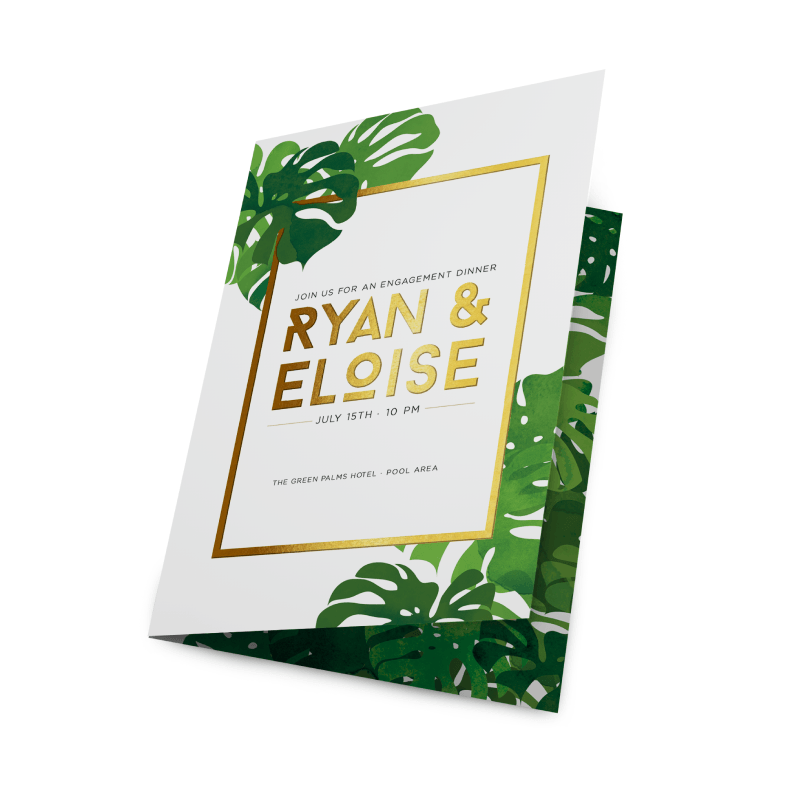 metallic foil greeting cards