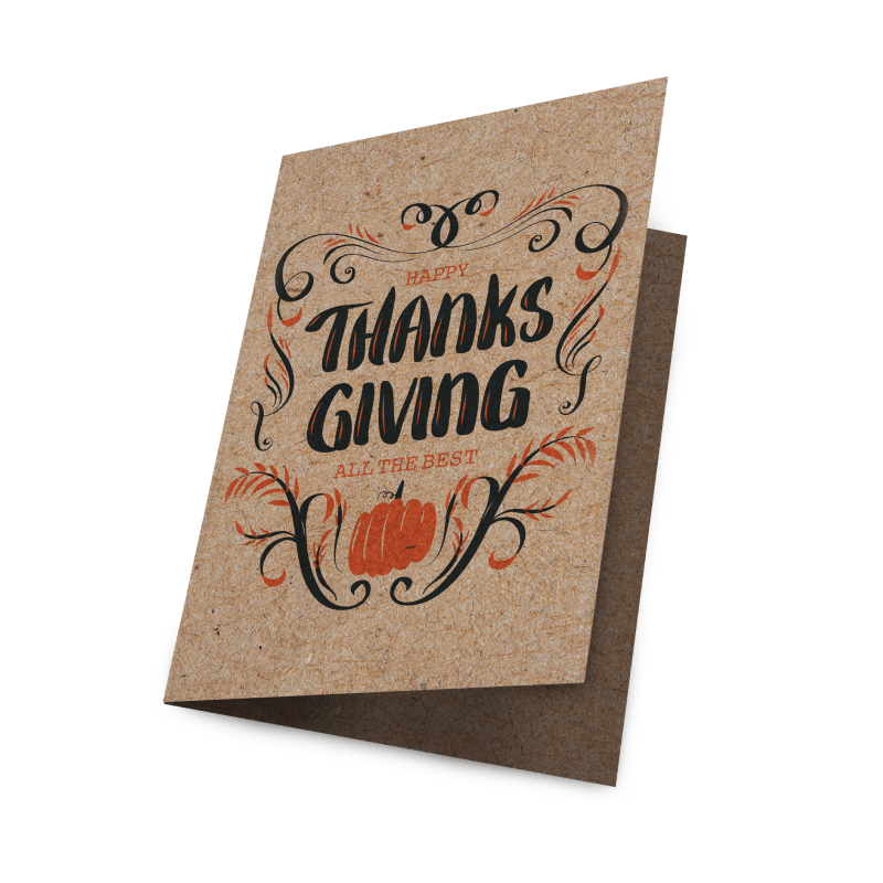 kraft paper greeting cards