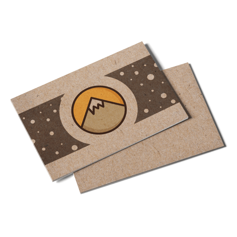 kraft paper postcards