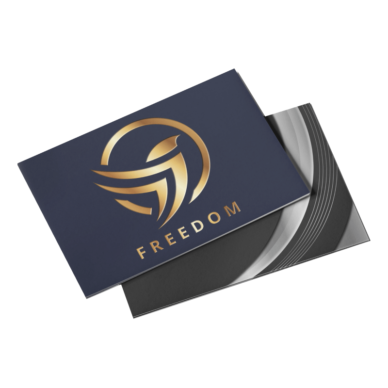 metallic foil postcards